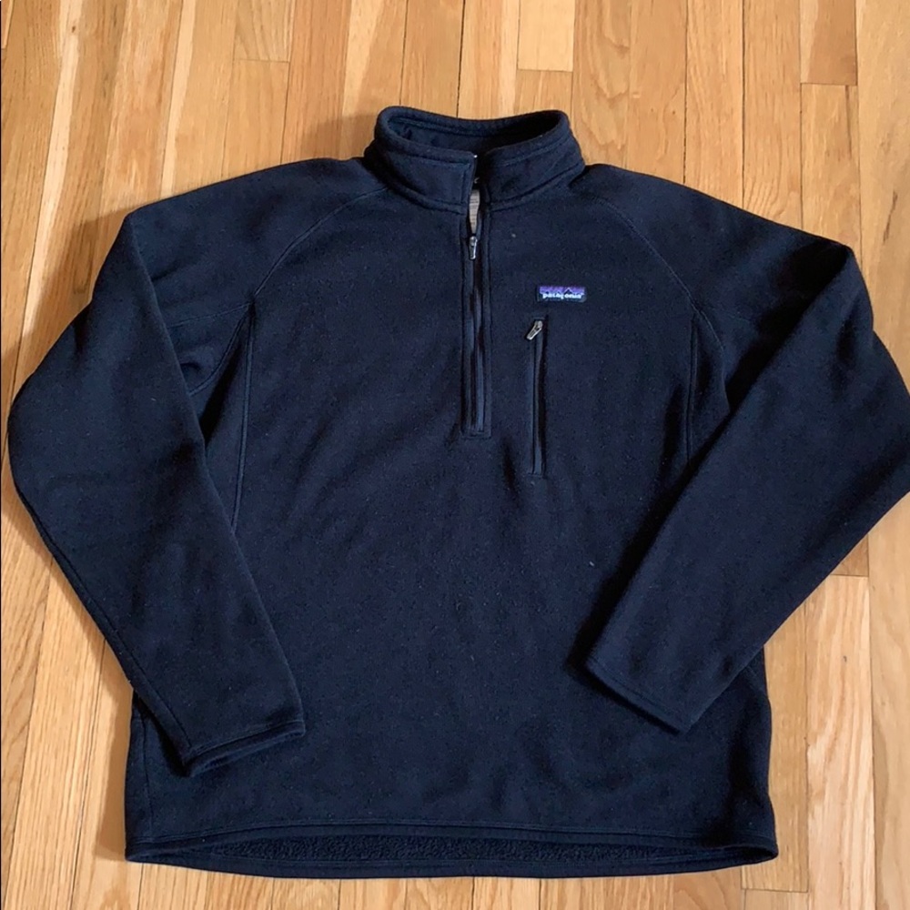 Patagonia Men’s 1/4 Zip Fleece lined Sweater LARGE